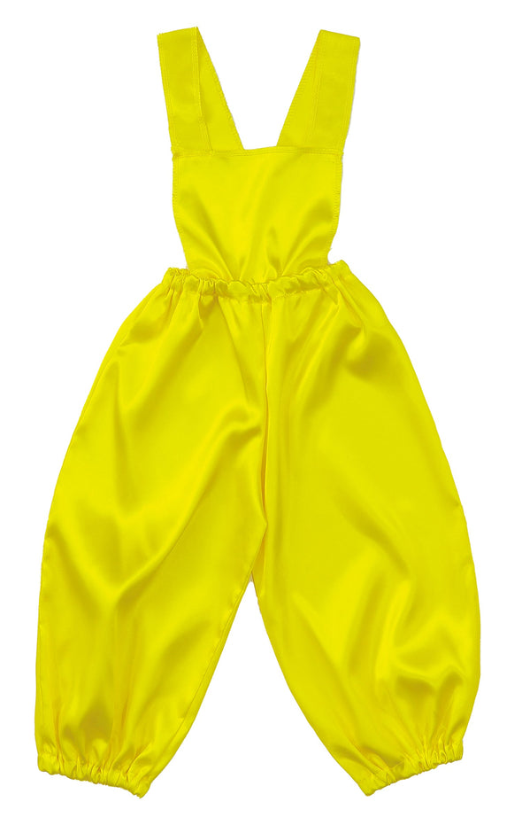 Soft satin pillow pants C size yellow01