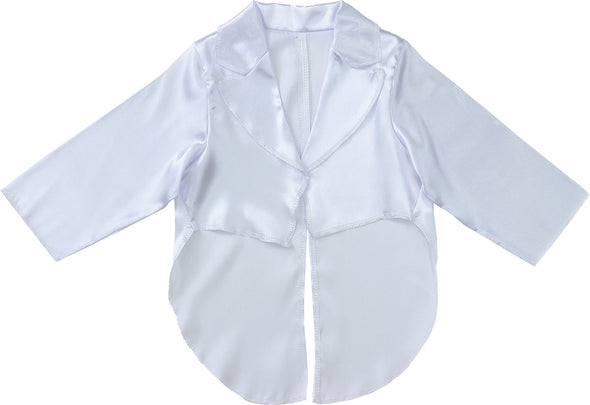 Soft satin jacket white01