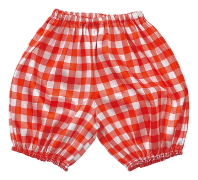 Soft satin pumpkin pants (Gingam) C size red01