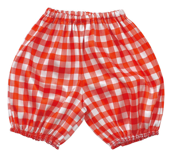 Soft satin pumpkin pants (Gingam) C size red01
