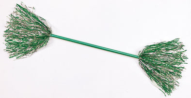 Sparkling Ponpon Button Green Silver01