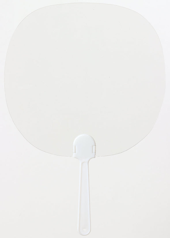 Transparent fan white pattern01