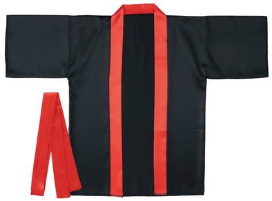 Soft satin color hip S black (red collar)01