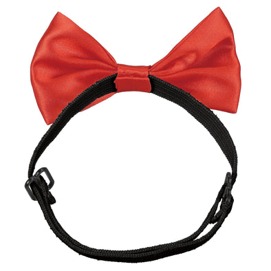 Soft satin butterfly tie red01