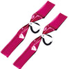 Hand-free pompon with name tag pink silver01