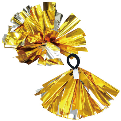 Easy Cheer Pom Pong with Name Tag Gold Silver01