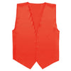 Soft satin vest V neck type red S01