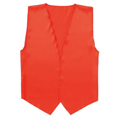 Soft satin vest V neck type red S01