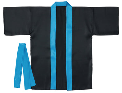 Soft satin color hip S black (collar blue)01