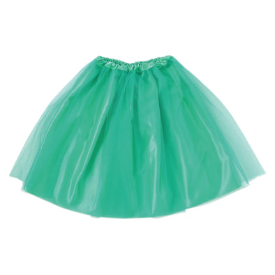 Satin frilly skirt emerald green01