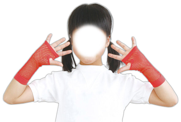 Color mesh glove red02