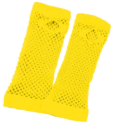 Color mesh glove yellow01