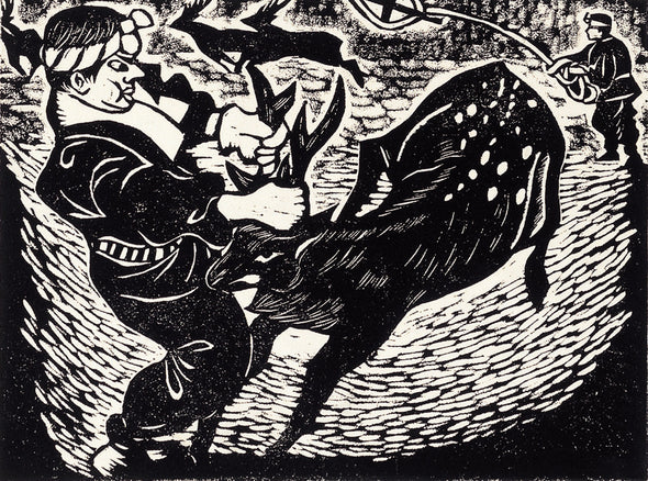 Safety woodblock print 8 cuts 360x260x401