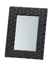 Black carved board mirror frame01