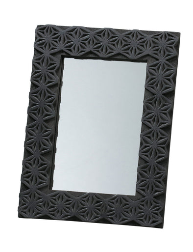 Black carved board mirror frame01