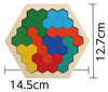 Wooden hexagon puzzle01