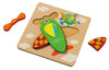 Wooden puzzle plane01