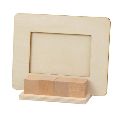 Wooden perpetual calendar photo frame01
