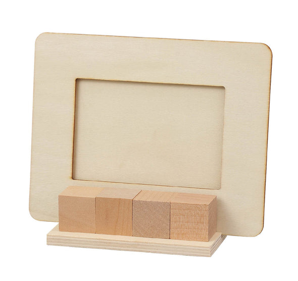 Wooden perpetual calendar photo frame01
