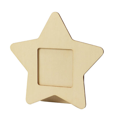Wooden accessory case star shape01