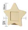 Wooden accessory case star shape01
