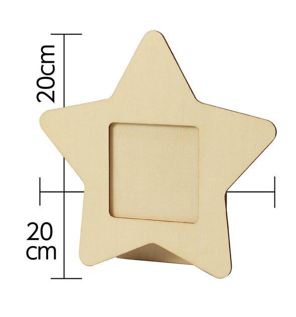 Wooden accessory case star shape01