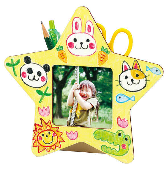 Wooden accessory case star shape02