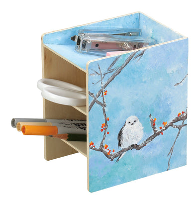 Wooden drawing pen stand01