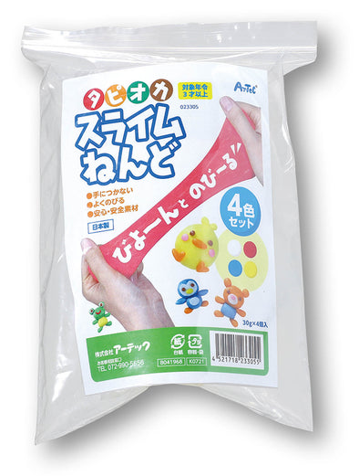Tapiocus slime clay 4 color set (bag type with zipper)01