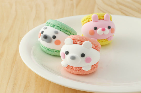 Let's make it with clay!Animal macarons01