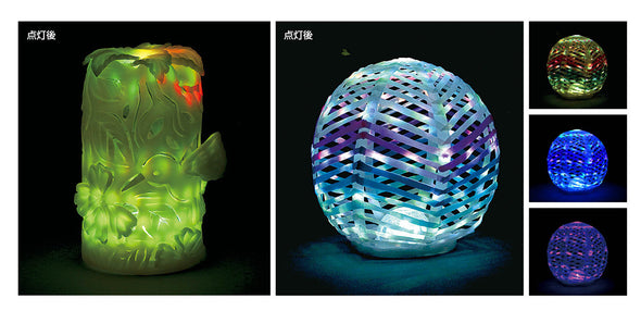 Fancy Clay Crystal Dome Lamp Set01