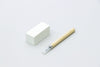 Erasable rubber stamp with leather pouch01