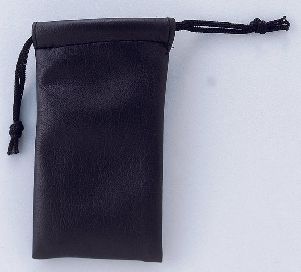Erasable rubber stamp with leather pouch01