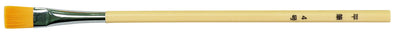 Nylon hexagonal white shaft design flat brush No. 401