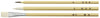Hexagonal white shaft design brush set of 301