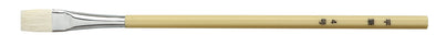 Hexagonal white shaft design brush flat brush No. 401