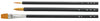 Nylon hexagonal black shaft design brush set of 301