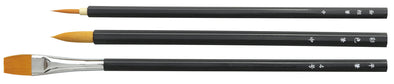 Nylon hexagonal black shaft design brush set of 301