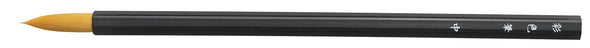Nylon hexagonal black axis design brush, medium coloring brush01