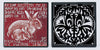 Ceramic art scratch tile large black01