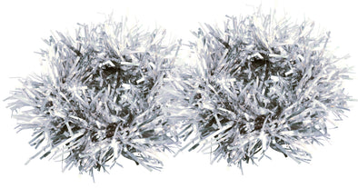 Set of 2 glitter wristbands silver01