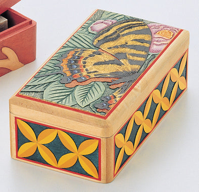 Wooden carved seal box (with seal mud)01