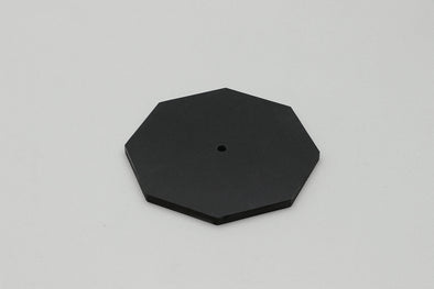 Black engraved octagonal clock01