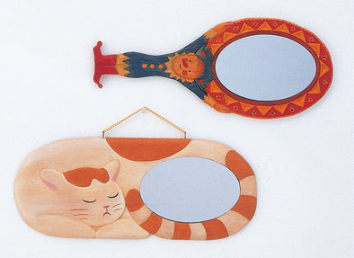 With wooden carved mirror (shina) mirror01