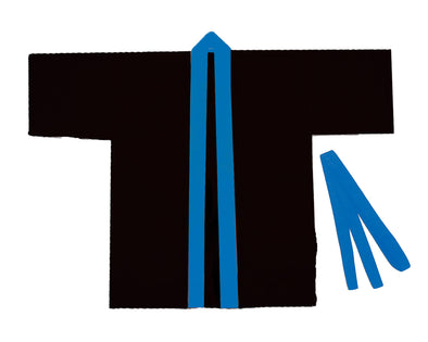 Color non-woven fabric Happi for children J black (blue collar)01