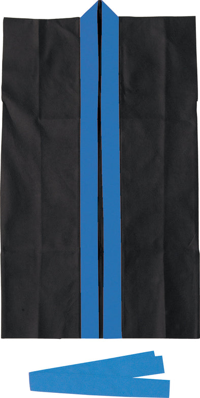 Long happy non-woven fabric black (blue collar) J (with headband)01