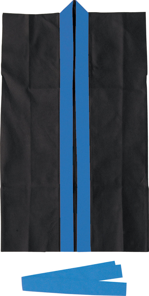 Long happy non-woven fabric black (blue collar) J (with headband)01