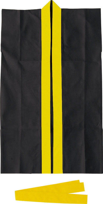 Long happy non-woven fabric black (yellow collar) J (with headband)01