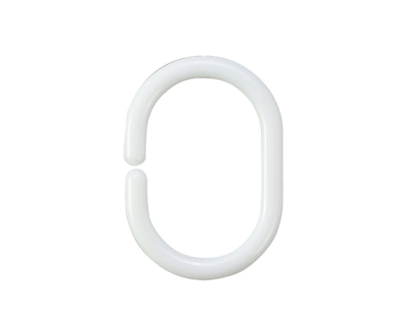 Shower curtain white 130×178cm with hook01