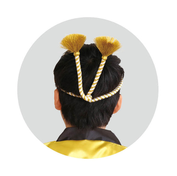 Easy twist headband yellow/white03